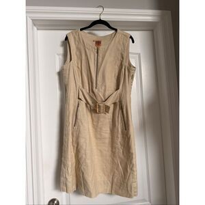 Vintage Tory Burch Belted Size 12 Sheath Dress